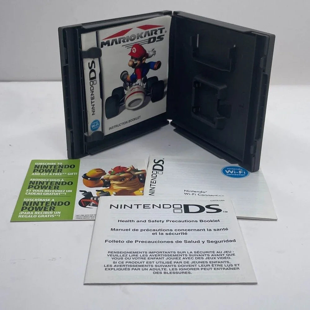Mario Kart DS NDS (Nintendo DS, 2005) Box & Instruction Booklets *NO GAME*